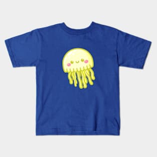 Cute Yellow Jellyfish Kids T-Shirt